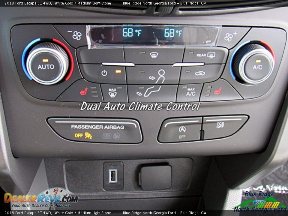 2018 Ford Escape SE 4WD White Gold / Medium Light Stone Photo #16