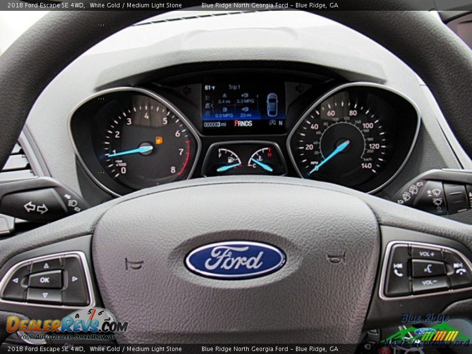 2018 Ford Escape SE 4WD White Gold / Medium Light Stone Photo #18