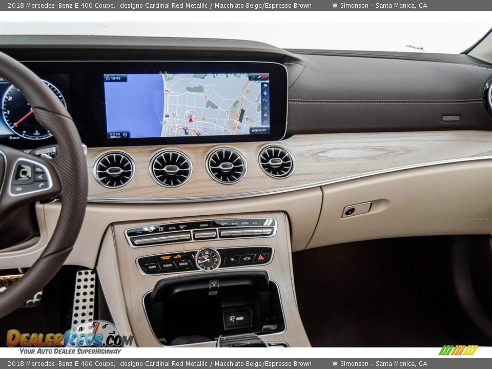 2018 Mercedes-Benz E 400 Coupe designo Cardinal Red Metallic / Macchiato Beige/Espresso Brown Photo #5
