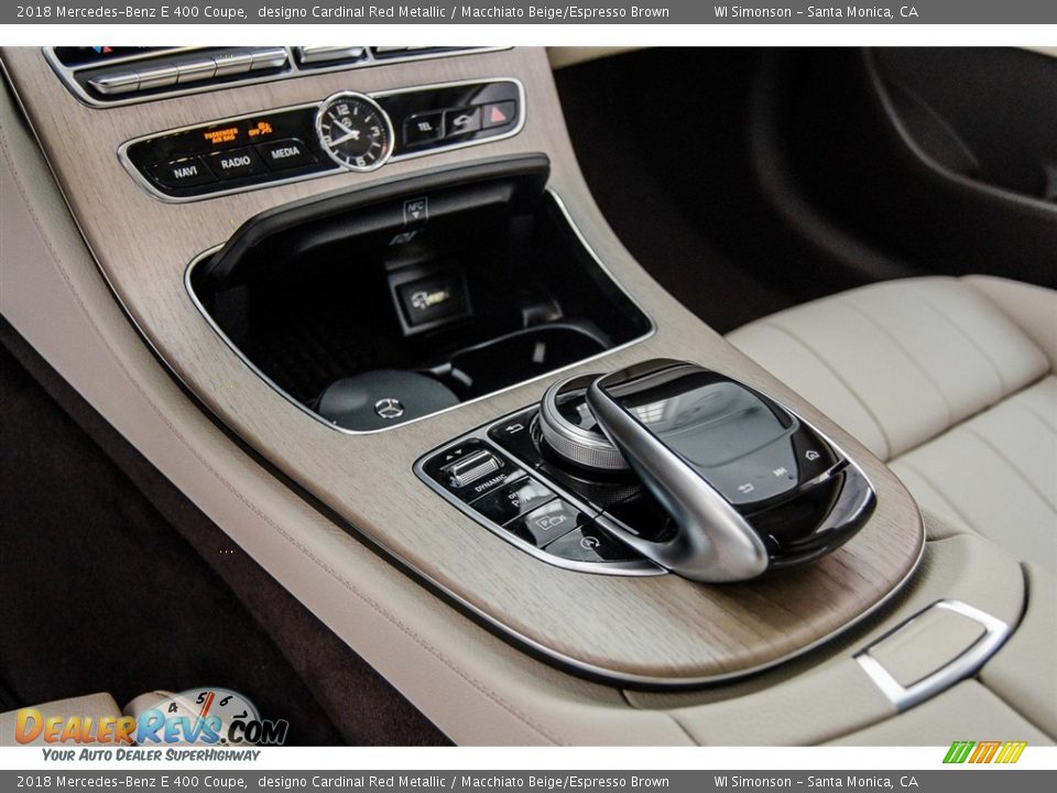 2018 Mercedes-Benz E 400 Coupe designo Cardinal Red Metallic / Macchiato Beige/Espresso Brown Photo #7