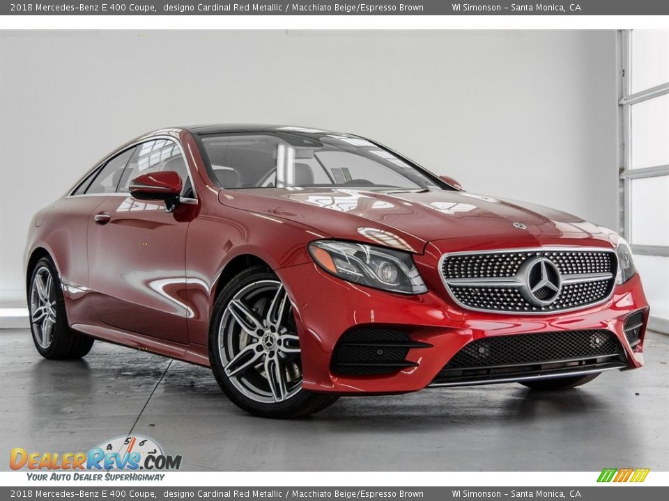 Front 3/4 View of 2018 Mercedes-Benz E 400 Coupe Photo #12