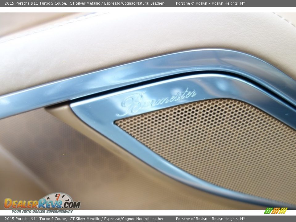 2015 Porsche 911 Turbo S Coupe GT Silver Metallic / Espresso/Cognac Natural Leather Photo #20