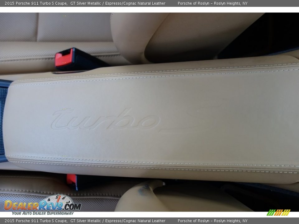 2015 Porsche 911 Turbo S Coupe GT Silver Metallic / Espresso/Cognac Natural Leather Photo #23