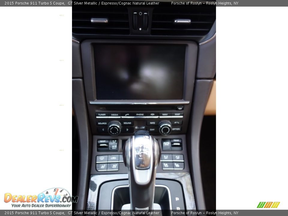 2015 Porsche 911 Turbo S Coupe GT Silver Metallic / Espresso/Cognac Natural Leather Photo #24