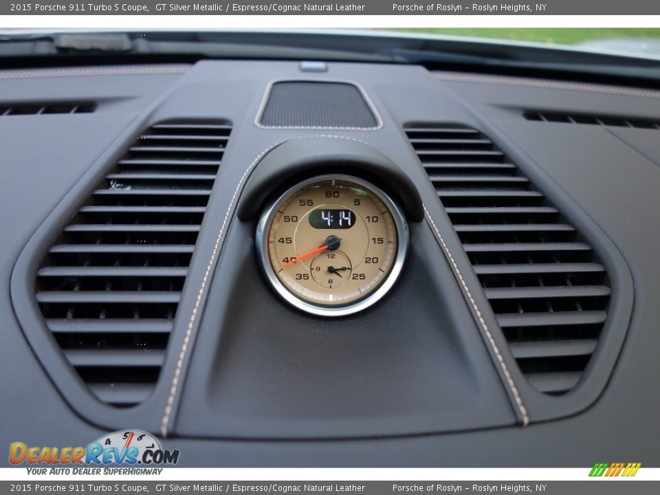 2015 Porsche 911 Turbo S Coupe GT Silver Metallic / Espresso/Cognac Natural Leather Photo #25