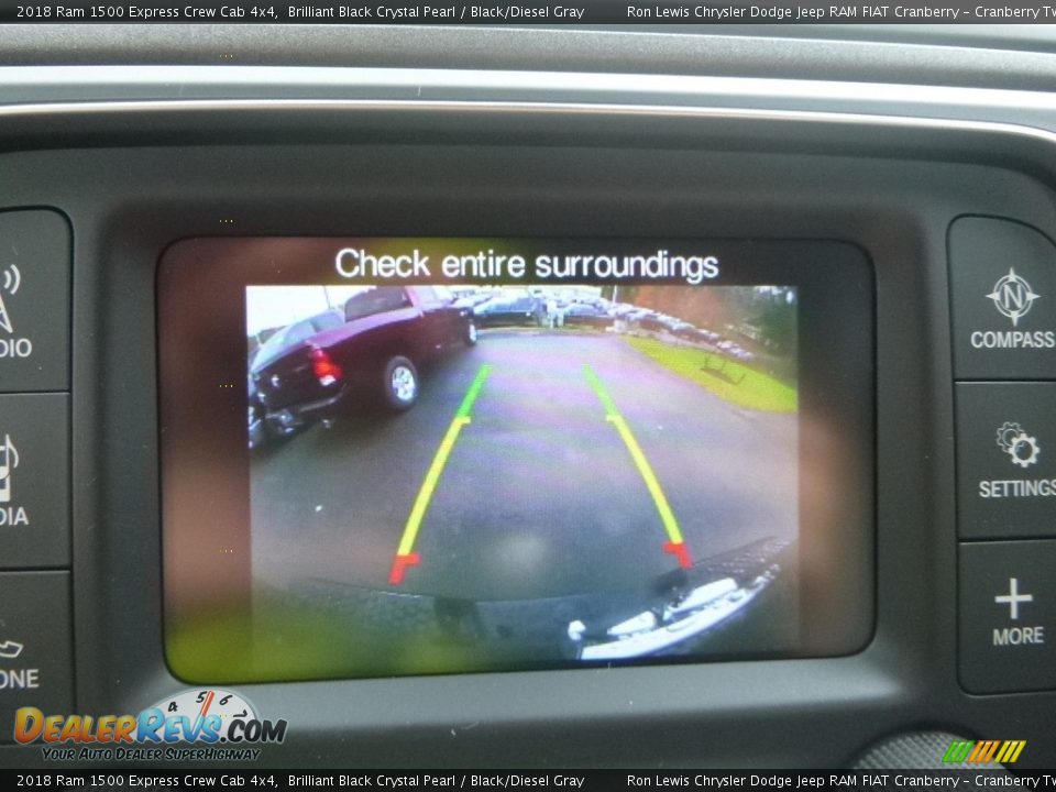 2018 Ram 1500 Express Crew Cab 4x4 Brilliant Black Crystal Pearl / Black/Diesel Gray Photo #19