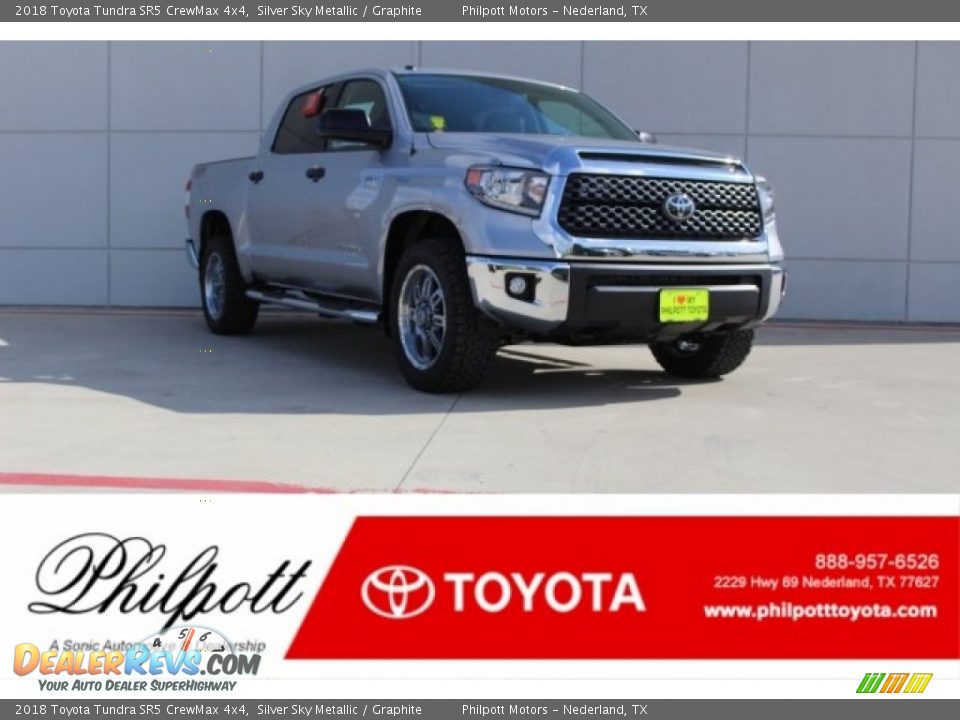 2018 Toyota Tundra SR5 CrewMax 4x4 Silver Sky Metallic / Graphite Photo #1