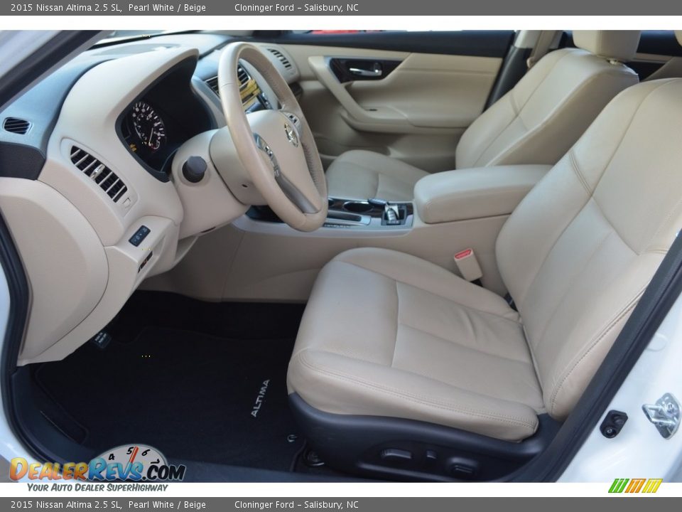 2015 Nissan Altima 2.5 SL Pearl White / Beige Photo #9