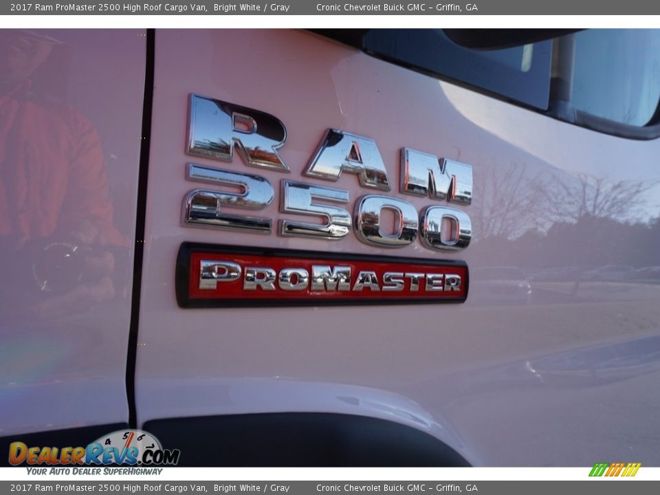 2017 Ram ProMaster 2500 High Roof Cargo Van Bright White / Gray Photo #12