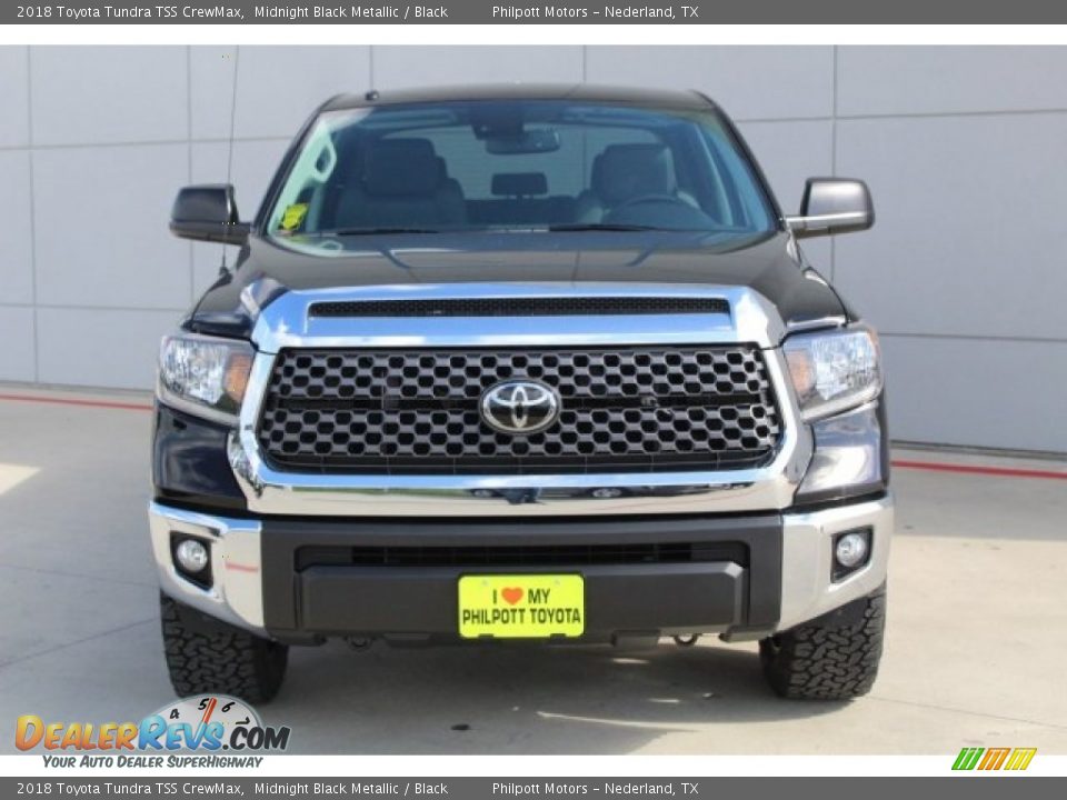2018 Toyota Tundra TSS CrewMax Midnight Black Metallic / Black Photo #2