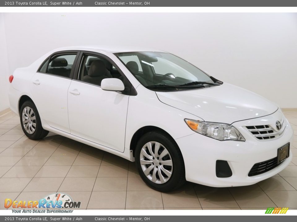 2013 Toyota Corolla LE Super White / Ash Photo #1