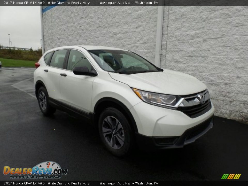 2017 Honda CR-V LX AWD White Diamond Pearl / Ivory Photo #1