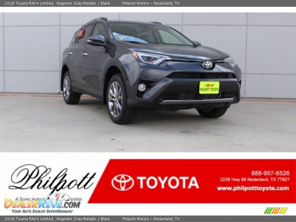 2018 Toyota RAV4 Limited Magnetic Gray Metallic / Black Photo #1