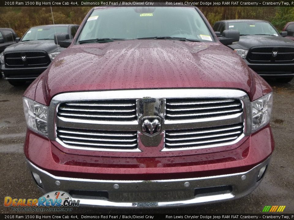 2018 Ram 1500 Big Horn Crew Cab 4x4 Delmonico Red Pearl / Black/Diesel Gray Photo #8