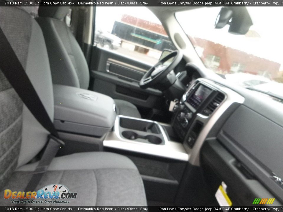2018 Ram 1500 Big Horn Crew Cab 4x4 Delmonico Red Pearl / Black/Diesel Gray Photo #10