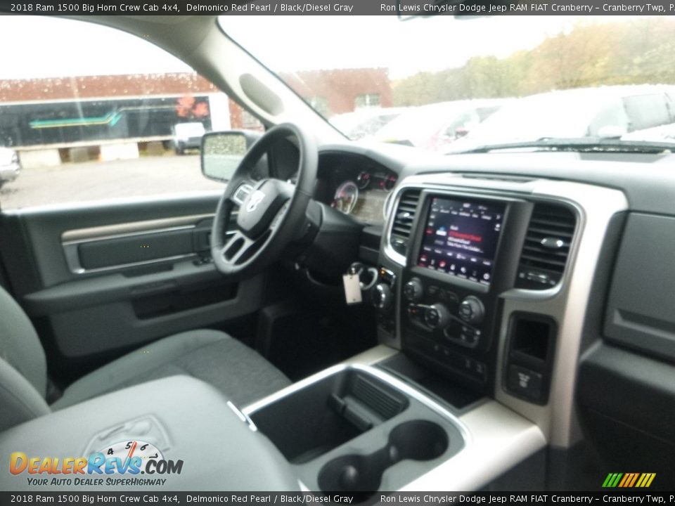 2018 Ram 1500 Big Horn Crew Cab 4x4 Delmonico Red Pearl / Black/Diesel Gray Photo #11
