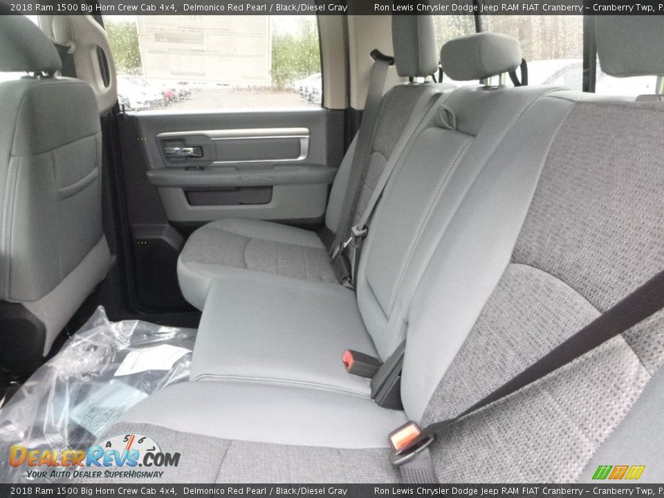 2018 Ram 1500 Big Horn Crew Cab 4x4 Delmonico Red Pearl / Black/Diesel Gray Photo #12