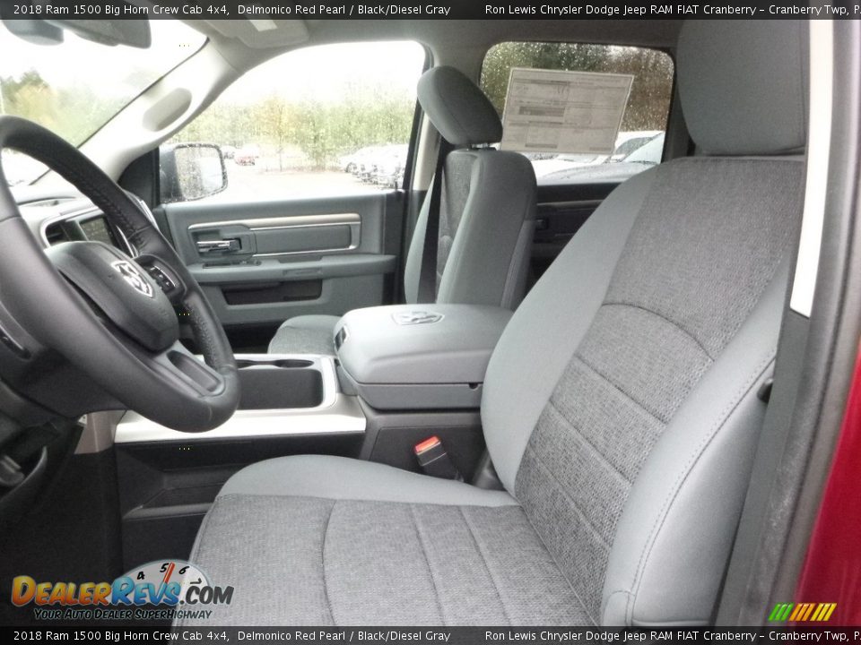 2018 Ram 1500 Big Horn Crew Cab 4x4 Delmonico Red Pearl / Black/Diesel Gray Photo #16