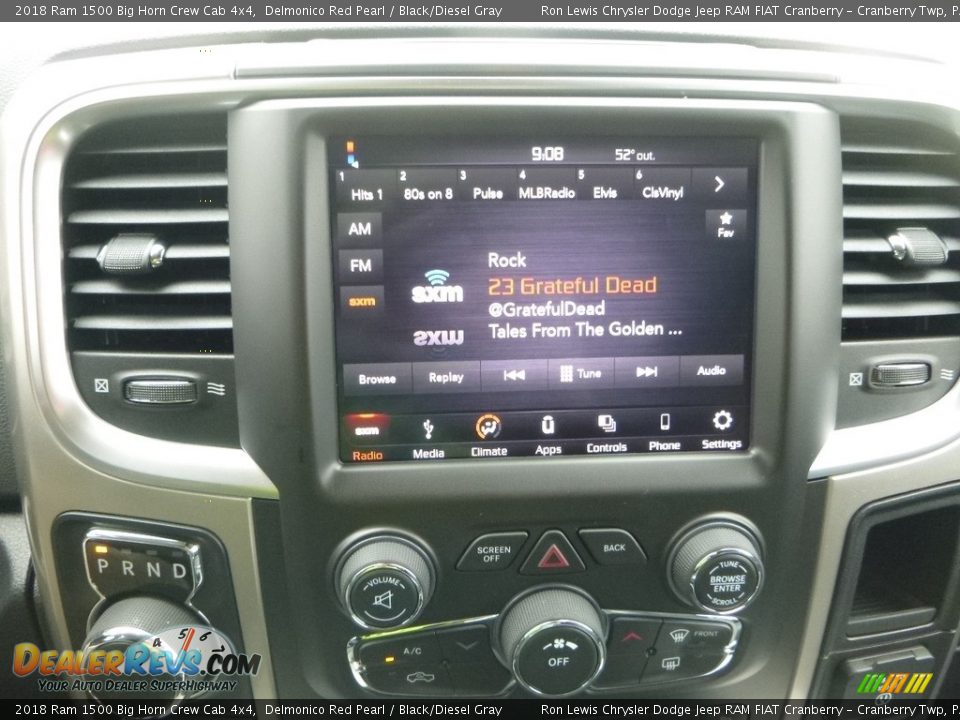 2018 Ram 1500 Big Horn Crew Cab 4x4 Delmonico Red Pearl / Black/Diesel Gray Photo #17