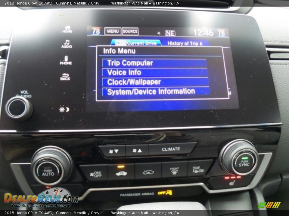 Controls of 2018 Honda CR-V EX AWD Photo #23