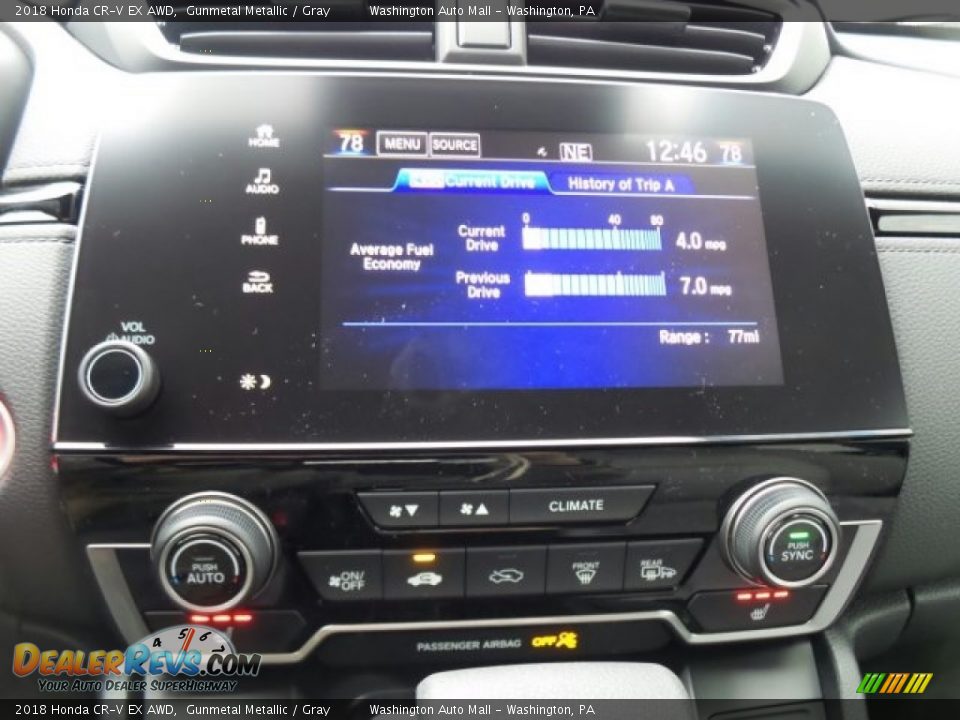 Controls of 2018 Honda CR-V EX AWD Photo #24
