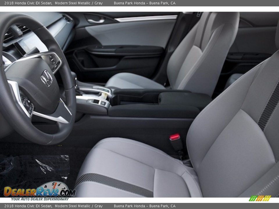 2018 Honda Civic EX Sedan Modern Steel Metallic / Gray Photo #9