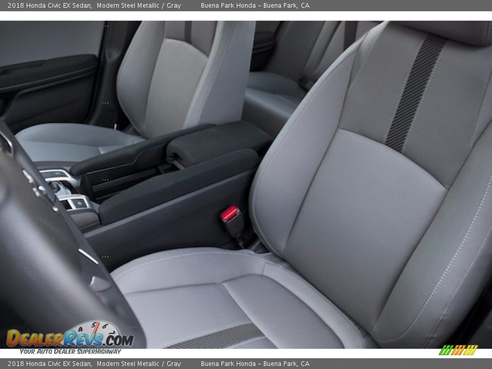 2018 Honda Civic EX Sedan Modern Steel Metallic / Gray Photo #11
