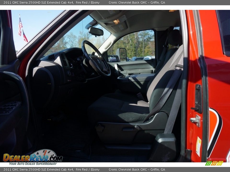 2011 GMC Sierra 2500HD SLE Extended Cab 4x4 Fire Red / Ebony Photo #8