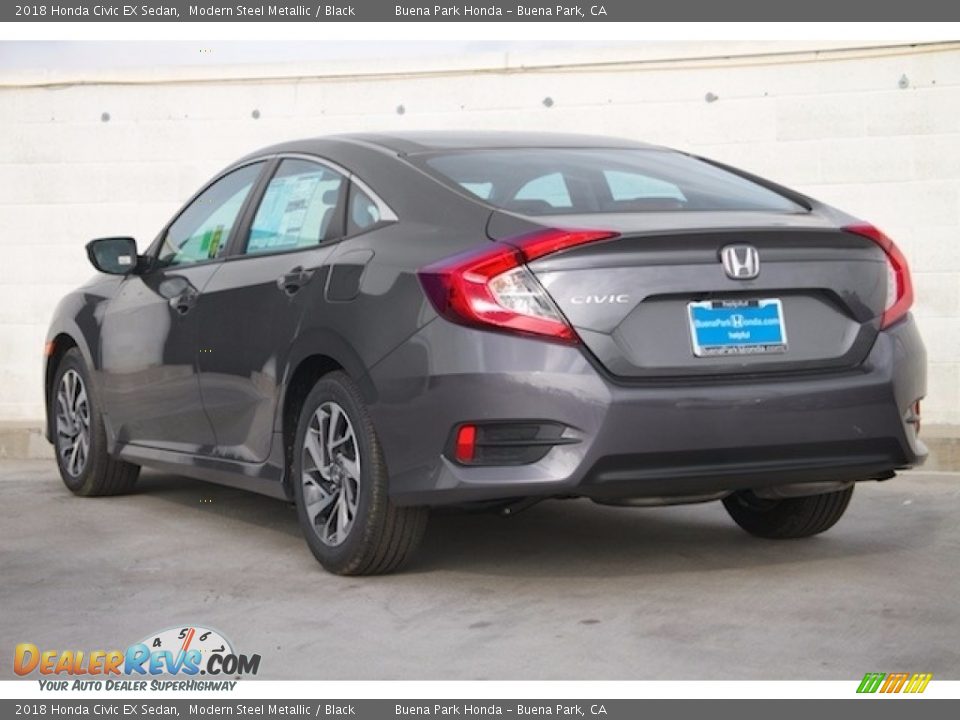 2018 Honda Civic EX Sedan Modern Steel Metallic / Black Photo #2