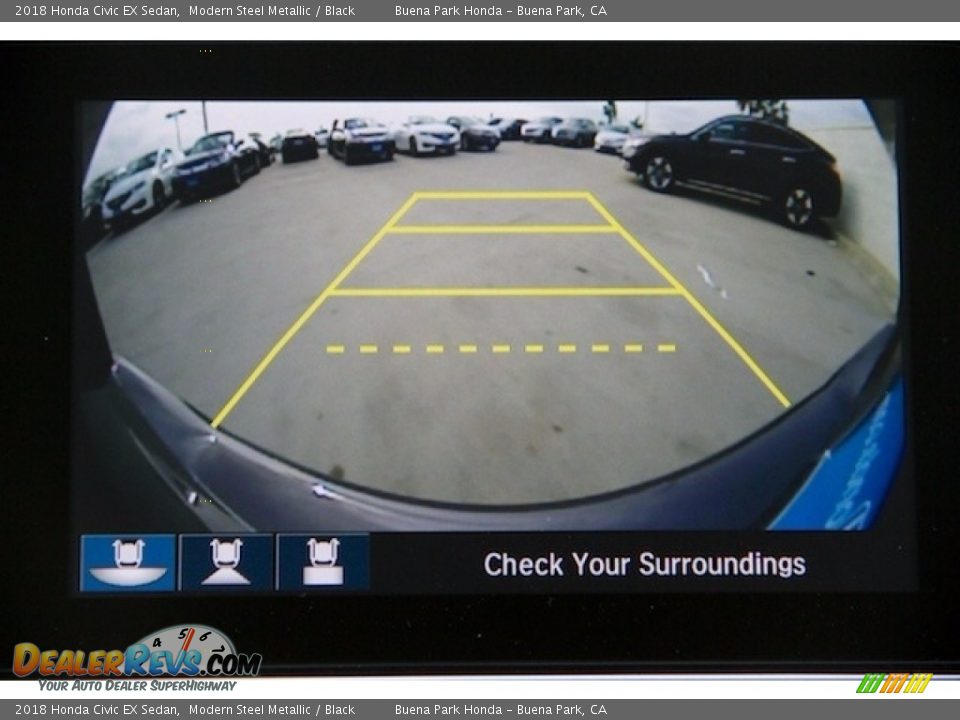 2018 Honda Civic EX Sedan Modern Steel Metallic / Black Photo #6