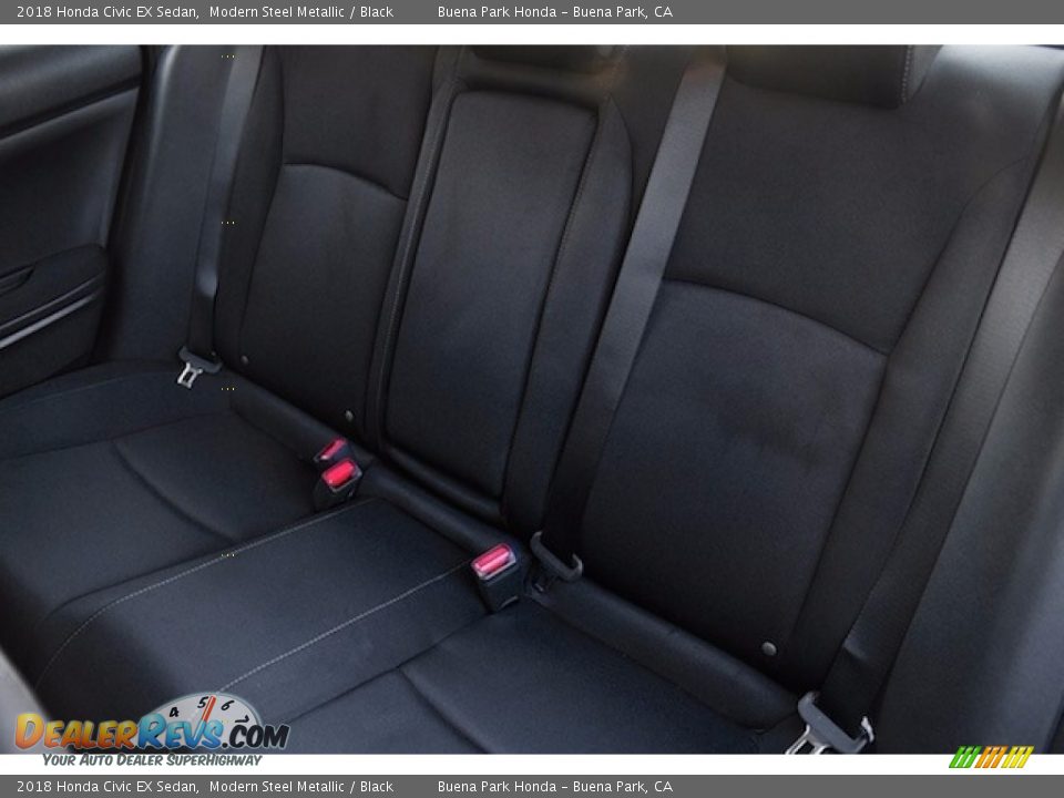2018 Honda Civic EX Sedan Modern Steel Metallic / Black Photo #15