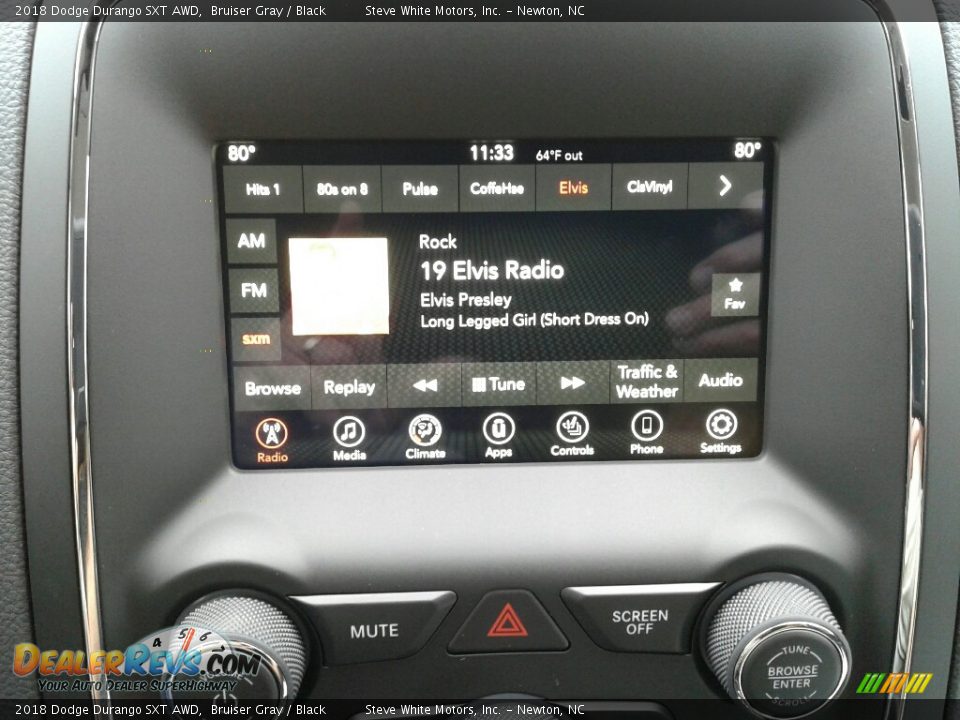 2018 Dodge Durango SXT AWD Bruiser Gray / Black Photo #25