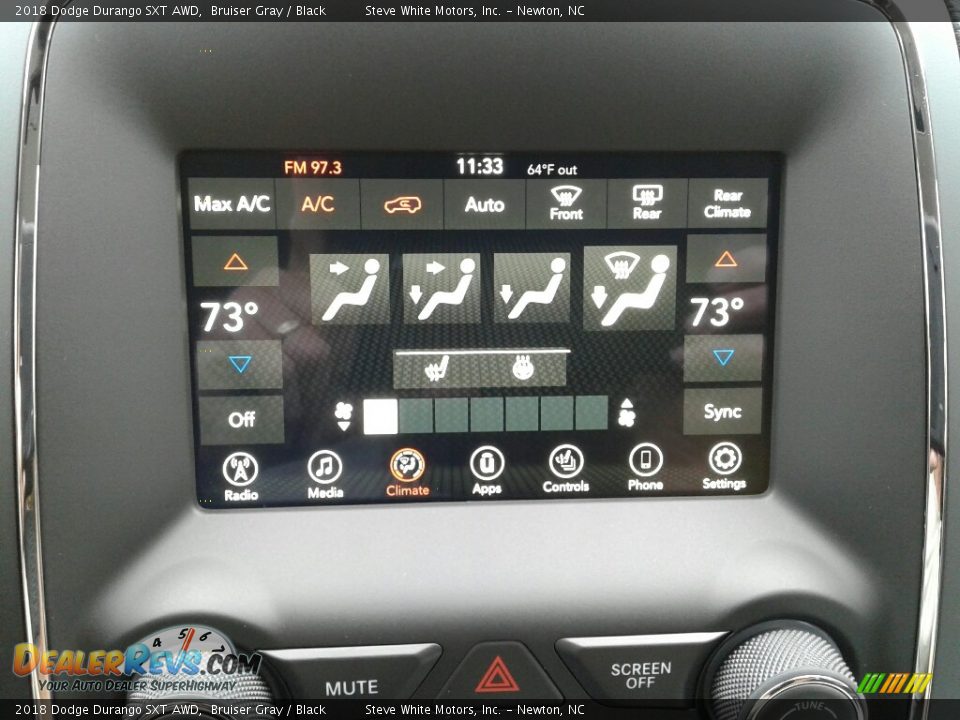 2018 Dodge Durango SXT AWD Bruiser Gray / Black Photo #27