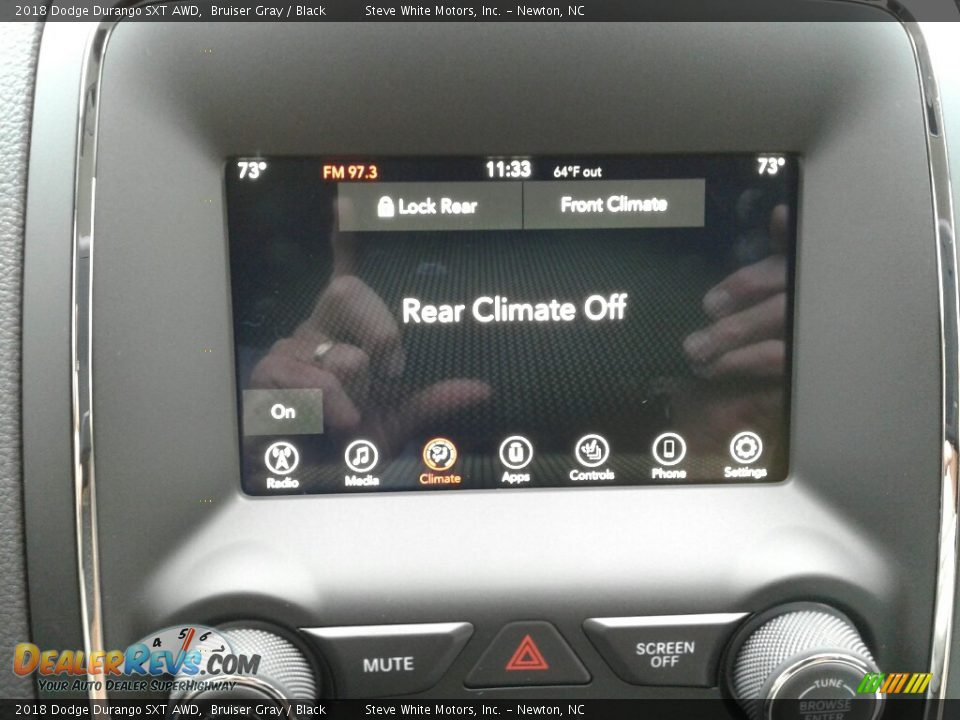 2018 Dodge Durango SXT AWD Bruiser Gray / Black Photo #28