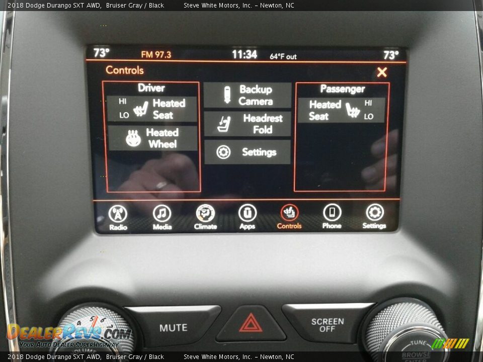 2018 Dodge Durango SXT AWD Bruiser Gray / Black Photo #29