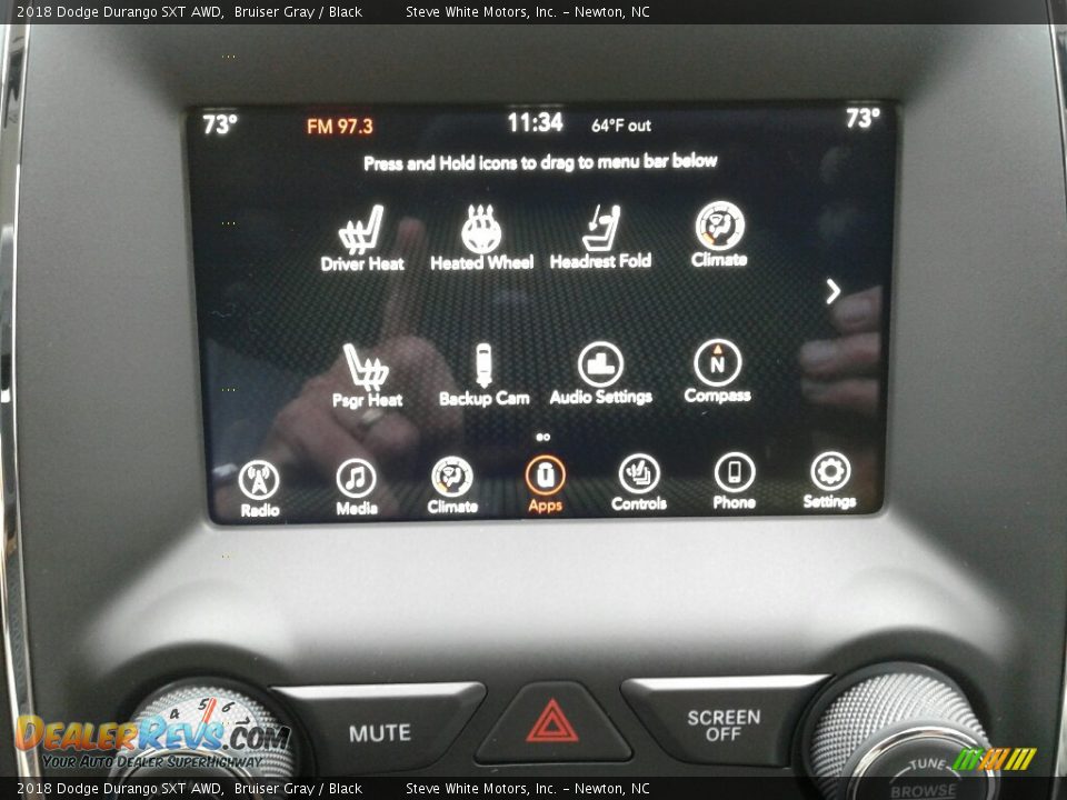 2018 Dodge Durango SXT AWD Bruiser Gray / Black Photo #30