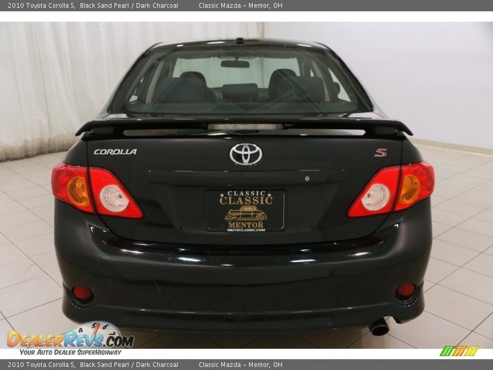 2010 Toyota Corolla S Black Sand Pearl / Dark Charcoal Photo #15