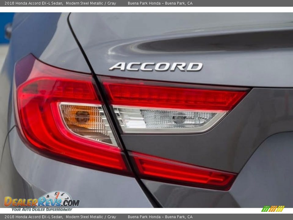 2018 Honda Accord EX-L Sedan Modern Steel Metallic / Gray Photo #3