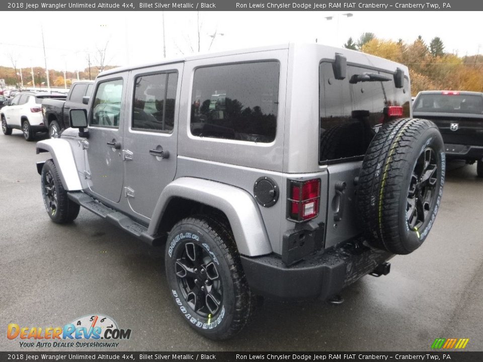 2018 Jeep Wrangler Unlimited Altitude 4x4 Billet Silver Metallic / Black Photo #3