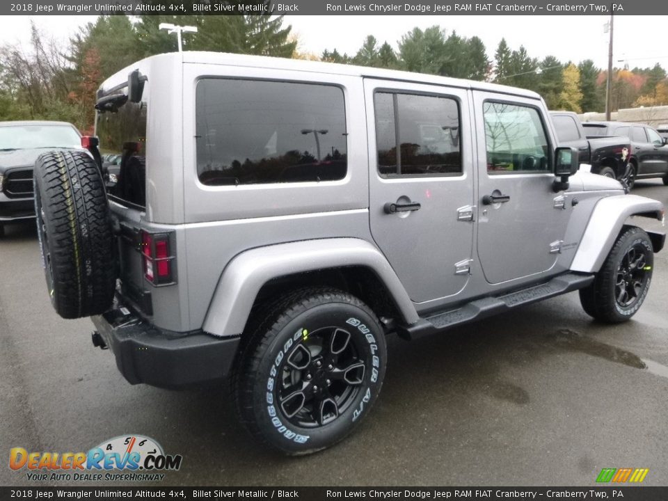 2018 Jeep Wrangler Unlimited Altitude 4x4 Billet Silver Metallic / Black Photo #5