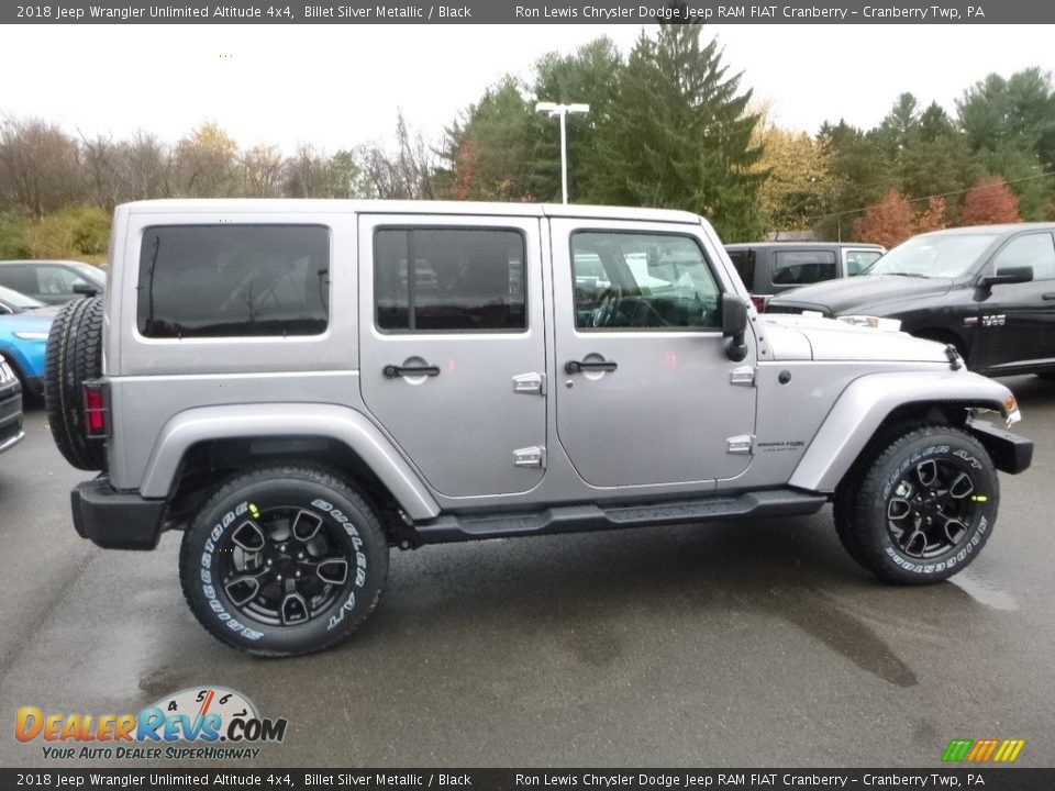 2018 Jeep Wrangler Unlimited Altitude 4x4 Billet Silver Metallic / Black Photo #6