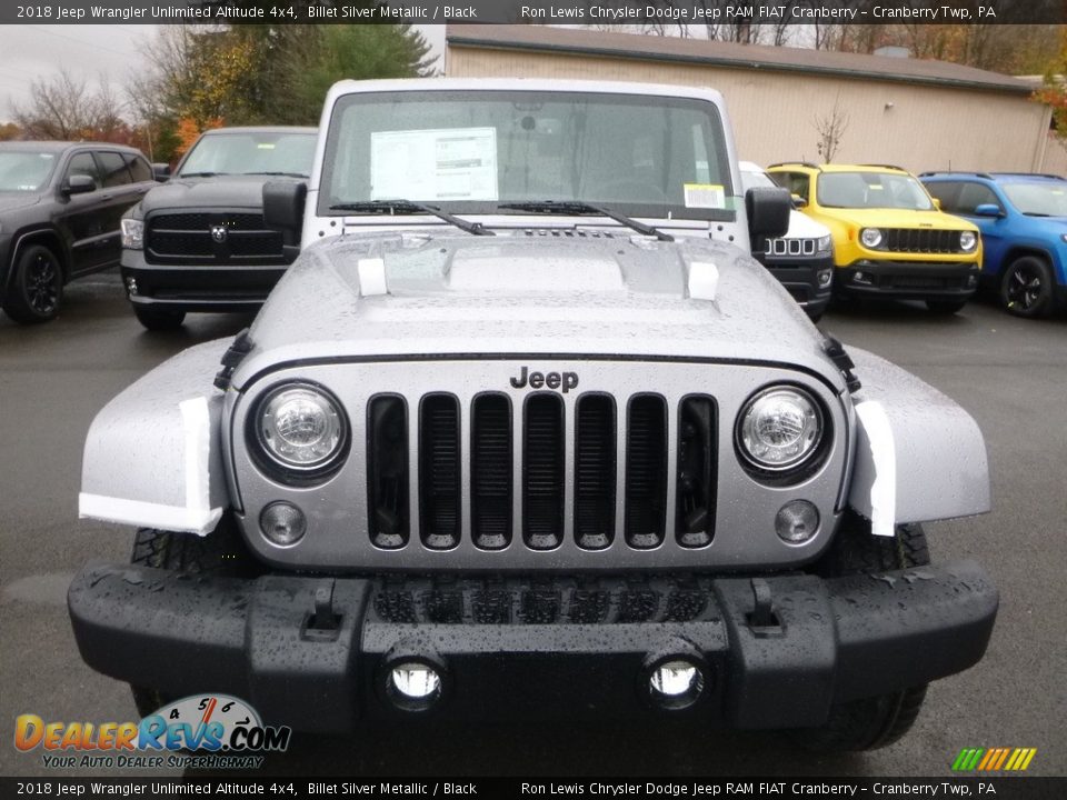 2018 Jeep Wrangler Unlimited Altitude 4x4 Billet Silver Metallic / Black Photo #8