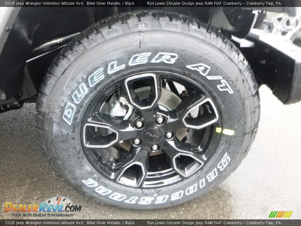 2018 Jeep Wrangler Unlimited Altitude 4x4 Billet Silver Metallic / Black Photo #9