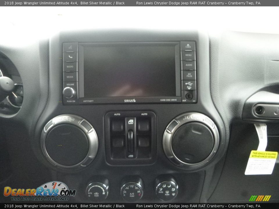 2018 Jeep Wrangler Unlimited Altitude 4x4 Billet Silver Metallic / Black Photo #17