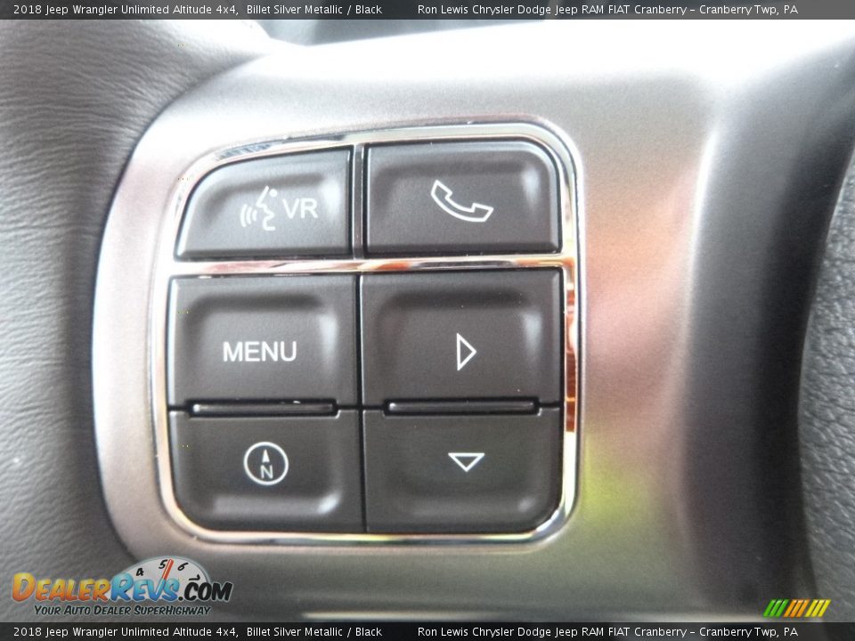 2018 Jeep Wrangler Unlimited Altitude 4x4 Billet Silver Metallic / Black Photo #20