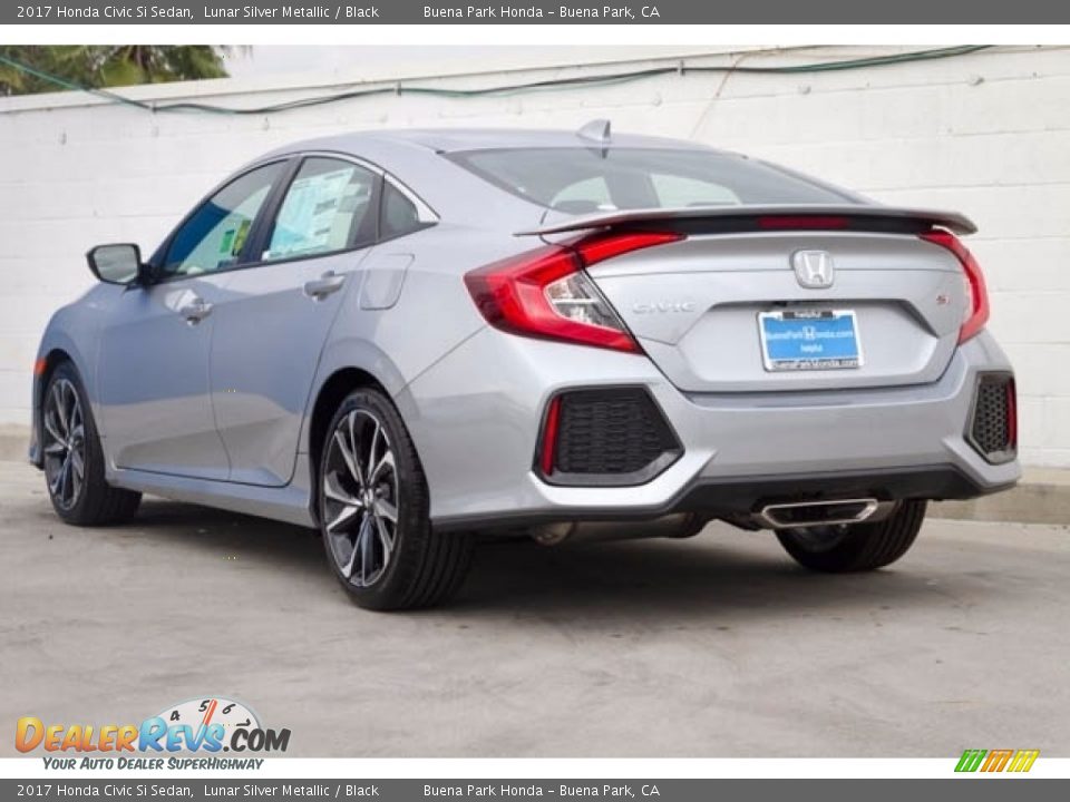 2017 Honda Civic Si Sedan Lunar Silver Metallic / Black Photo #2