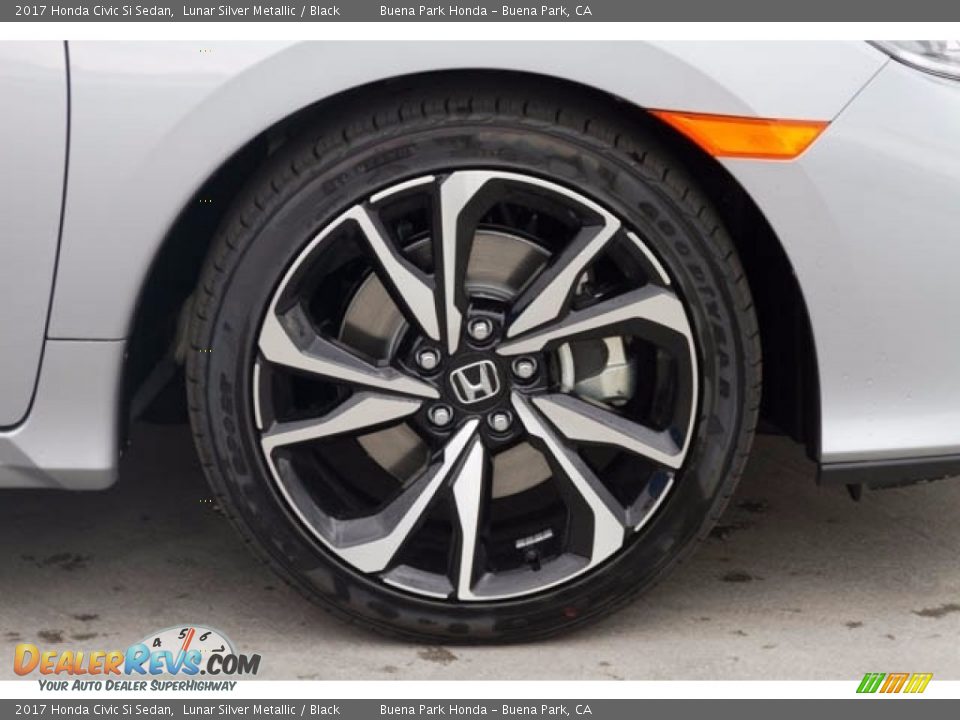 2017 Honda Civic Si Sedan Lunar Silver Metallic / Black Photo #5