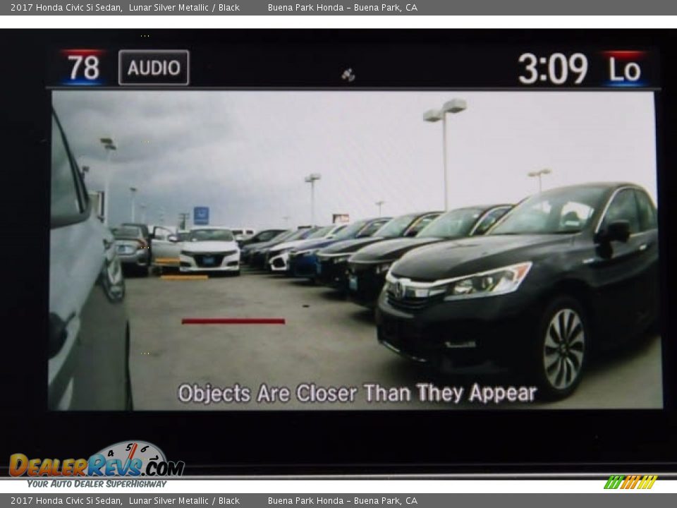 2017 Honda Civic Si Sedan Lunar Silver Metallic / Black Photo #7