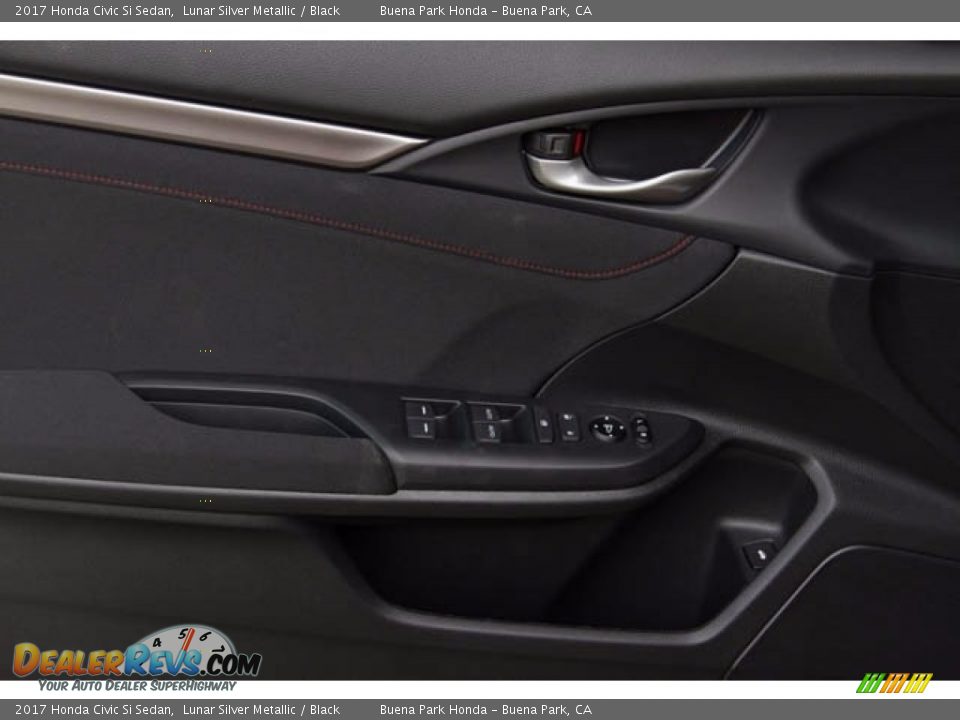 2017 Honda Civic Si Sedan Lunar Silver Metallic / Black Photo #8