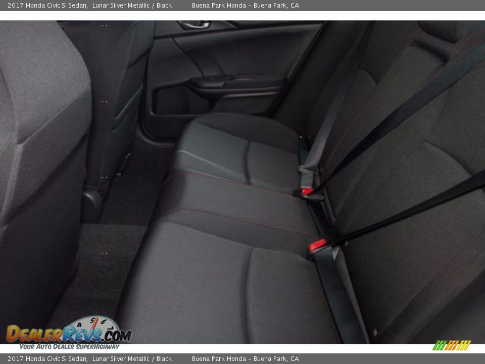 2017 Honda Civic Si Sedan Lunar Silver Metallic / Black Photo #12